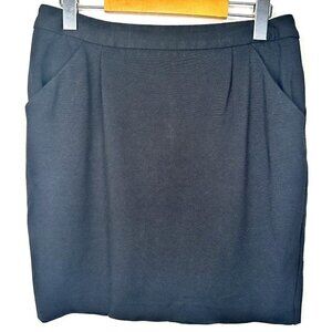 Jacob Canada Womans Pencil Mini Skirt Casual Office Stretch Short Black Size M